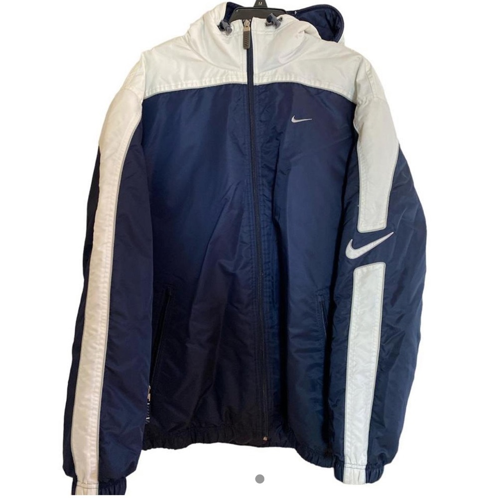 Nike Y2K Zip Up Jacket Navy White 2000s